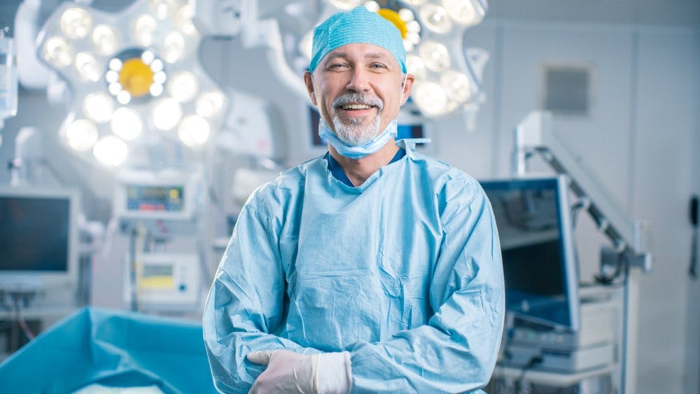 smiling surgeon