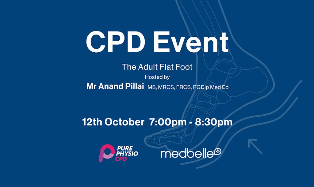 Remote CPD event on flat feet in adults